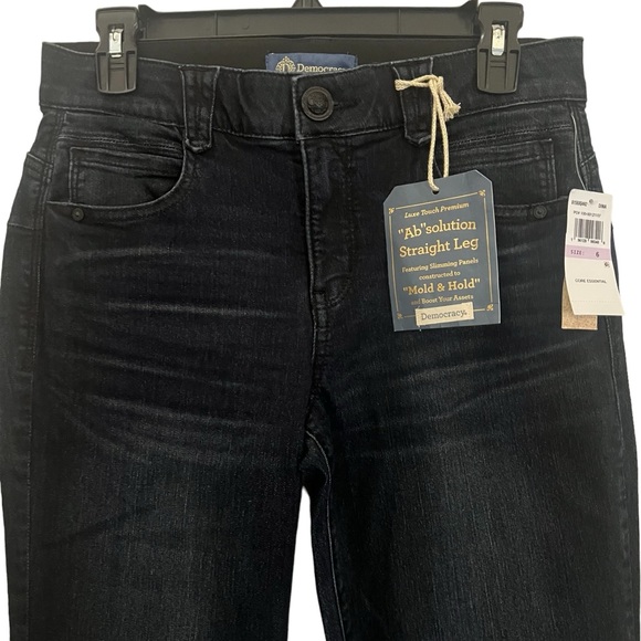 #228 ☑️ Democracy Dina Luxe Touch #288 Premium Ab Solutions Straight Leg Jean - Picture 6 of 13